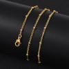 Collier Maille Satellite 1.4 mm – Acier Inox 304 – Doré