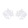 Estampes Pendentifs Filigrane Arbre 23 mm – Laiton Argenté