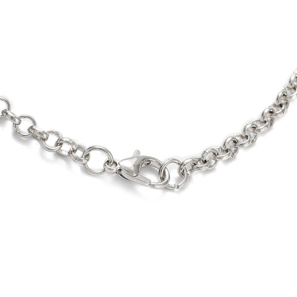 Sautoir Pendentif Cage Bola de Grossesse pour Bola de 18 mm, Laiton Finition Argenté