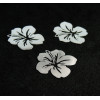 Estampes Pendentif Filigrane Fleur d'Hibiscus 21 mm – Acier Inoxydable – Argent Platine