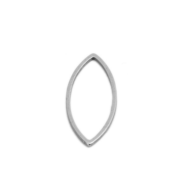 Pendentifs ou 8 Connecteur Navette 17mm – Acier Inoxydable 304
