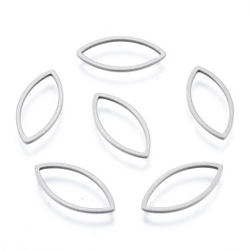 Pendentifs, Connecteur Navette 17mm – Acier Inoxydable 304