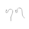 Boucles d’Oreilles Crochets 22 mm avec Bille – Acier Inoxydable 316 – Argent Platine