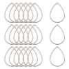 Pendentifs, Connecteur Goutte 33x22mm  – Acier Inoxydable 304 Argenté