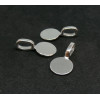 Bélières à Coller Rondes 9mm – Métal Couleur Argent Platine