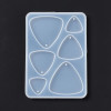 Moule en Silicone pour Pendentifs Triangle arrondis – Compatible Résine UV & Pâte FIMO