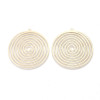 Estampes Filigrane Médaillon Cercle Spirale 34mm – Laiton Doré