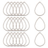 Pendentifs Connecteur Goutte 25mm – Acier Inoxydable 304 Argenté