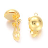 Boucles d’Oreilles Clips Demi-Cercle 12 mm avec Attache – Laiton – Doré