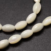 Perles intercalaire Obong 6 par 4mm – Nacre naturelle Blanc crème