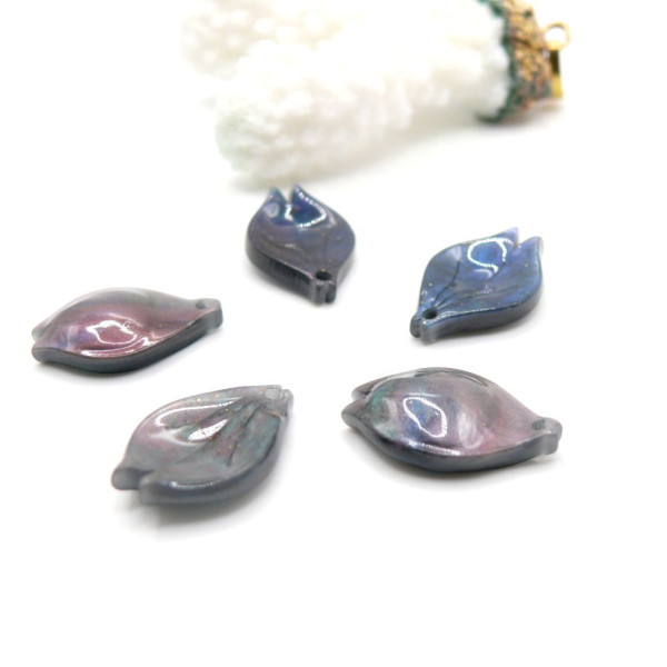 Pendentifs Pétale 12 x 19 mm – Acrylique
