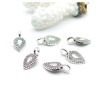 Pendentifs Goutte Ethnique, Bélières à Coller – Métal – Argent Antique