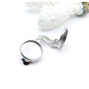Supports de Boucles d'oreille Clips 8 mm – Acier Inoxydable 304 Argenté