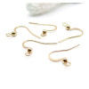 Boucles d’oreille Dormeuses Crochet à Bille 20mm – Acier inoxydable 304 Doré