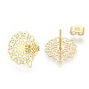 Boucles d’oreille Clou Mandala avec Attache 14mm – Acier Inoxydable 304 Doré