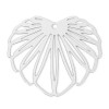 Estampes Pendentifs Feuille 35mm – Acier Inoxydable Argenté