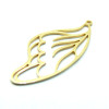 Estampe Pendentif Aile d'Insecte 45mm – Acier Inoxydable 304 Doré