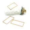 Pendentifs forme Rectangle 16mm – Acier Inoxydable Doré