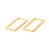 Pendentifs forme Rectangle 16mm – Acier Inoxydable Doré
