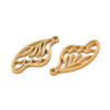 Pendentif Aile d’Insecte 25 mm – Acier Inox 304 – Doré à l’Or fin 18K, placage IONIQUE (IP)