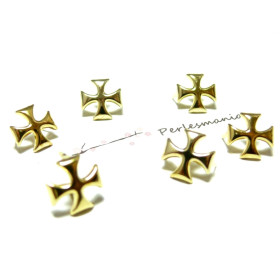 Clous Croix 12mm Doré à 2 Griffes