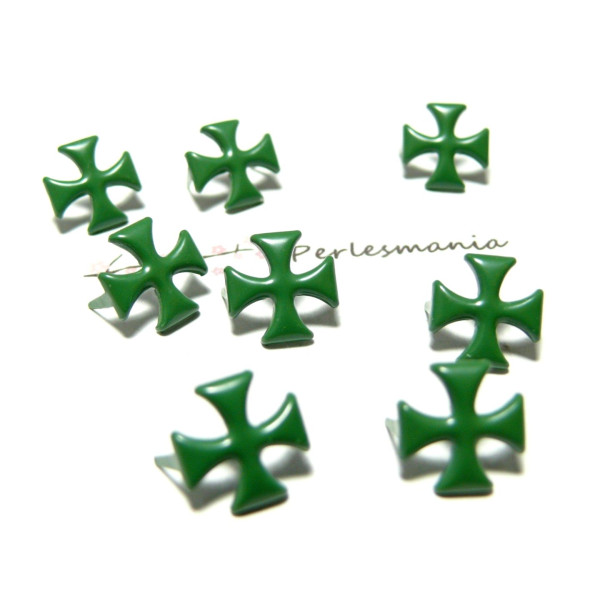Clous Croix 12mm Vert à 2 Griffes