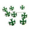 Clous Croix 12mm Vert à 2 Griffes