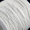 H11R00810101– Lot de 1 Bobine d'environ 90 mètres de fil de cordons en coton ciré écologique 1mm BLANC