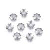 Coupelles Fleur 6 mm – Acier Inoxydable 304 – Argenté
