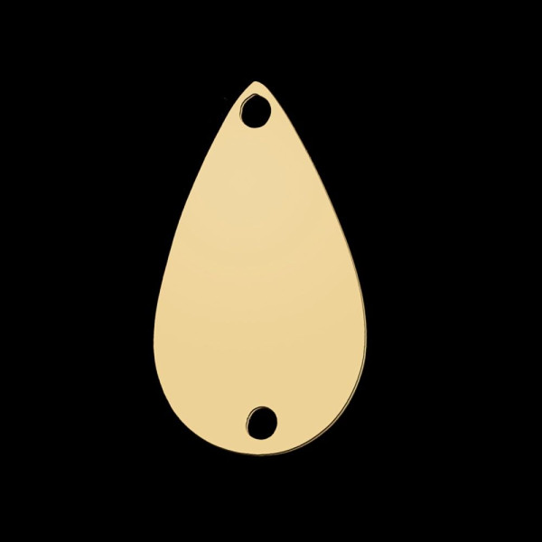 Connecteur Goutte 14 mm – Acier Inoxydable – Doré
