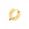 Supports Dormeuses Créoles avec Anneau 15mm – Acier Inoxydable 316 Doré à l'or fin 24K