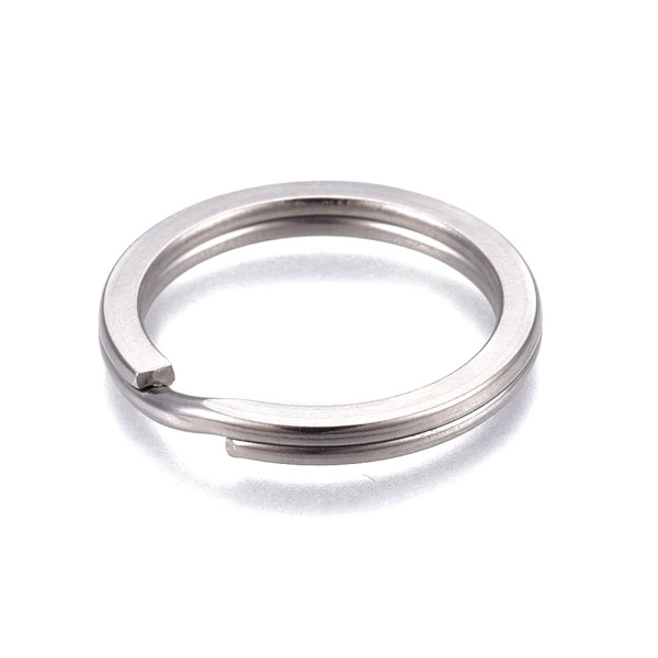 Anneaux Porte-Clés 25 mm – Acier Inoxydable 304 Argenté