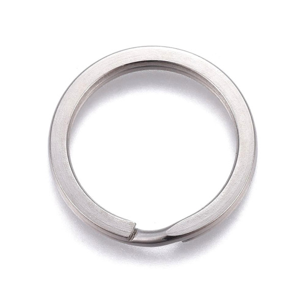 Anneaux Porte-Clés 25 mm – Acier Inoxydable 304 Argenté