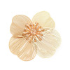 Estampes Connecteurs Fleurs Stylisées 37 mm  3D– Doré
