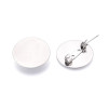 Supports de Broche plateau lisse 30mm – Acier Inoxydable 304 Argenté