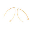 Boucles d’oreille Boucle 40.5mm – Acier Inoxydable Doré à l'or fin 18K