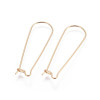Boucles d'oreille Dormeuses 39x12.5mm – Acier Inoxydable 304 Doré à l'or fin 18K