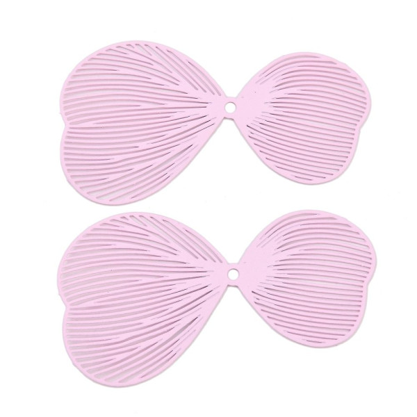 Estampes Pendentifs Filigrane Nœud Papillon 50 mm – Métal Rose  Clair