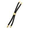 Supports Bracelet Intercalaire Cordon Nylon Ajustable Slide Arbre Doré Coloris NOIR