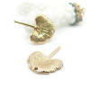 Pendentifs Feuille de Ginkgo 26.5 mm – Acier Inoxydable 304 Doré