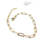 Bracelet Maille Trombone 11 mm – Acier Inox 304 – Doré PVD