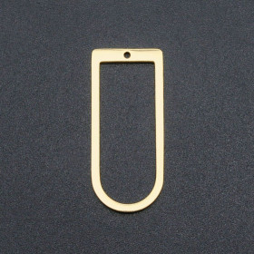 Pendentif Forme Géométrique 30 mm – Acier Inoxydable Doré