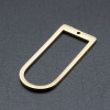 Pendentif Forme Géométrique 30 mm – Acier Inoxydable Doré