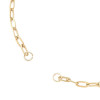Bracelet Coulissant Réglable avec Intercalaire, Maille Trombone 5,5 mm – Acier Inox 304 Doré