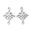 Pendentifs Connecteur Losange 19mm – Acier Inoxydable 304 Argenté