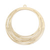 Pendentifs Filigrane Cercle 30mm Doré