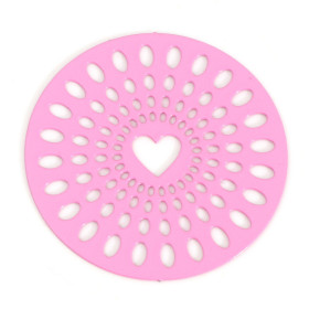 Estampes Coeur dans Cercle 29mm – Métal Finition ROSE