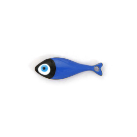 Pendentif  Poisson Émaillé Bleu NUIT 20 mm – Acier Inox 304 Doré à l'Or Fin 18K – Placage PVD