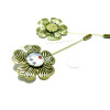 upports de broche fibule rétro bronze 12mm