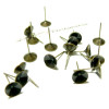 Supports de Boucle d'oreille Clou Conique 8mm Bronze